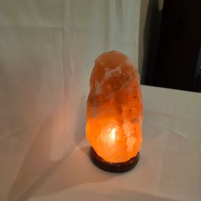 Himalayan Pink Salt Lamp w/ Wooden Base (BB-JS)