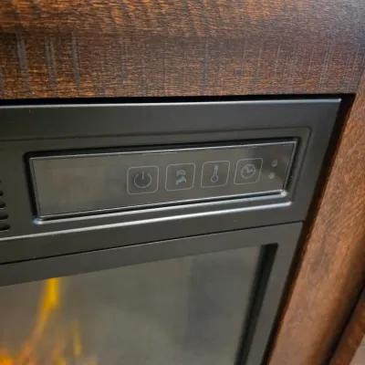 Twin-Star Media Console w/ Electric Fireplace (BLR-JS)