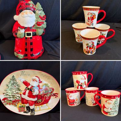 Certified International Christmas Dinnerware & Cookie Jar (PB-RG)