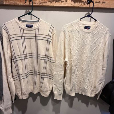 L.L. Bean Signature & Saddlebred Men's Sweaters/Fleeces L/XL (PBC-RG)