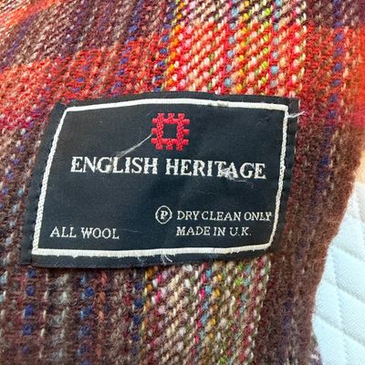 Two English Heritage All Wool Plaid Throw's (PB-MG)