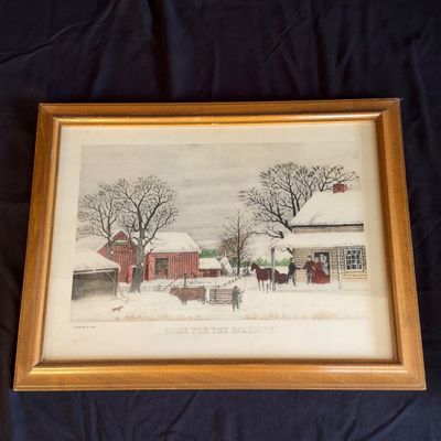 Country Home Decor - Wooden Stool, Boston Baked Bean Pot & More (LR-RG)