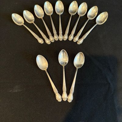 Large Set of International Sterling Brocade Flatware & Serving Pieces (K-RG)
