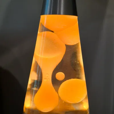 Brushed Metal Lava Lamp (BLR-JS)