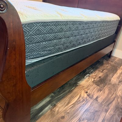 King Size Wooden Sleigh Bed Frame (PB-MG)