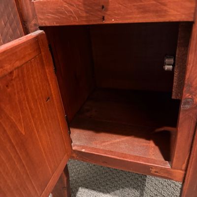Rustic Wood Nightstand (BB-MG)
