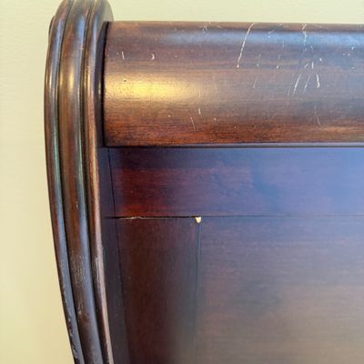 King Size Wooden Sleigh Bed Frame (PB-MG)