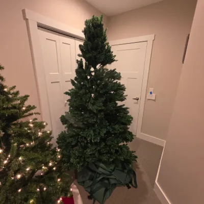 Pair of Artificial Christmas Trees (BB-JS)