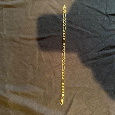 14K Gold Figaro Link Bracelet (PB-MG)