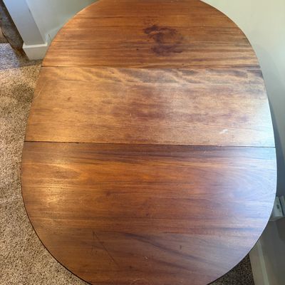 Oval Shaped Drop Leaf Gate Leg Table (UD-MG)