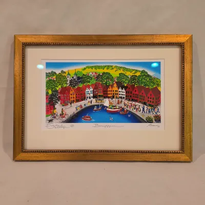 Pair of Norwegian Scene Art Prints (BB-JS)