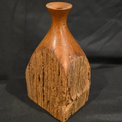 Three Artisan Hand-Turned Wood Vessels (G-JS)