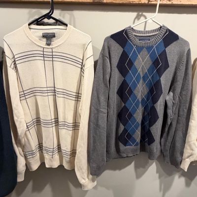 L.L. Bean Signature & Saddlebred Men's Sweaters/Fleeces L/XL (PBC-RG)