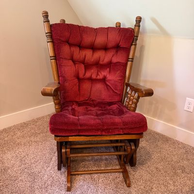 Best Chairs Glider Rocker & Ottoman (UD-MG)