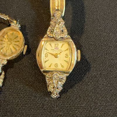 Vintage Hallmark/Waltham & 14K Germinal Voltaire Women's 17 Jewels Wristwatches (K-RG)