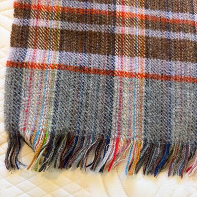 Two English Heritage All Wool Plaid Throw's (PB-MG)