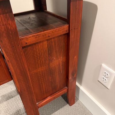 Rustic Wood Nightstand (BB-MG)