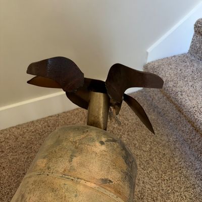 Welded Scrap Metal Goat Sculpture (LR-RG)