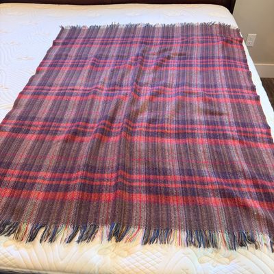 Two English Heritage All Wool Plaid Throw's (PB-MG)