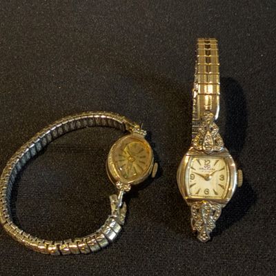 Vintage Hallmark/Waltham & 14K Germinal Voltaire Women's 17 Jewels Wristwatches (K-RG)