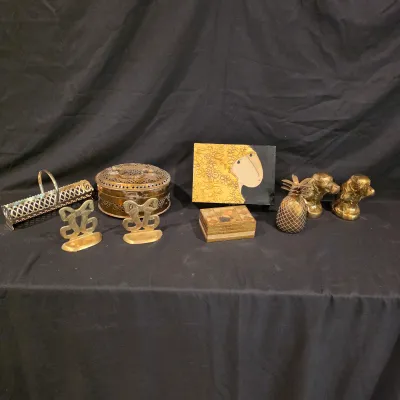 Brass Trinkets, Boxes, Bookends & More (G-JS)