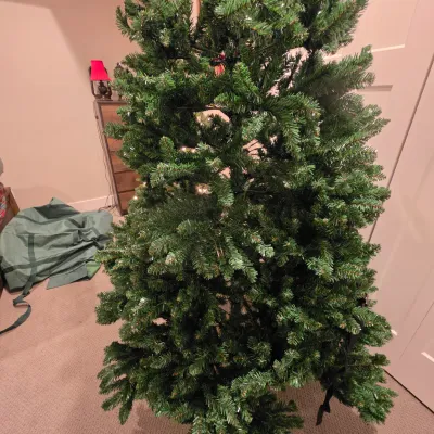 Pair of Artificial Christmas Trees (BB-JS)