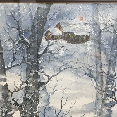 Gretchen Clasby - Local Artist Signed Watercolor Artwork (LR-RG)