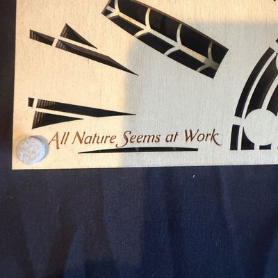 All Nature Seems At Work Signed Layered Laser-Cut Wood Mandala Art (PB-MG)