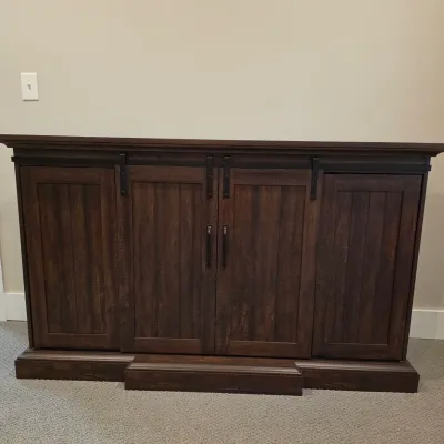 Twin-Star Media Console w/ Electric Fireplace (BLR-JS)