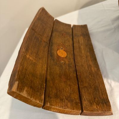 Wooden Barrel on Wheels (UD-MG)