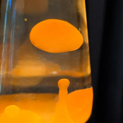 Brushed Metal Lava Lamp (BLR-JS)