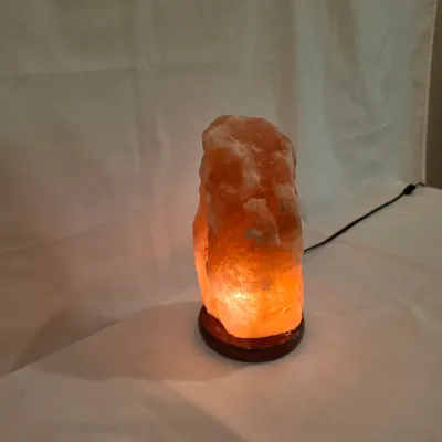 Himalayan Pink Salt Lamp w/ Wooden Base (BB-JS)