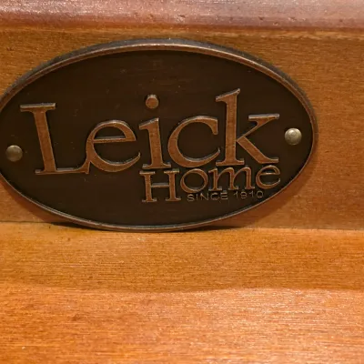 Leick Home Wooden Side Table Floor Lamp (BLR-JS)