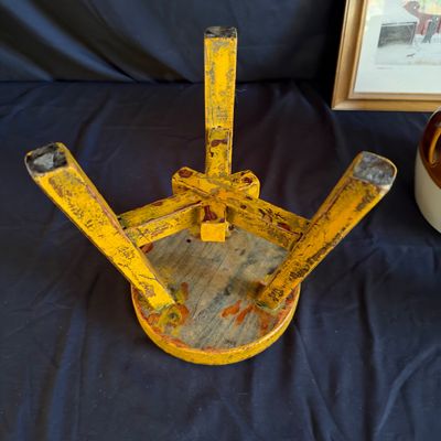 Country Home Decor - Wooden Stool, Boston Baked Bean Pot & More (LR-RG)