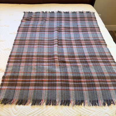 Two English Heritage All Wool Plaid Throw's (PB-MG)