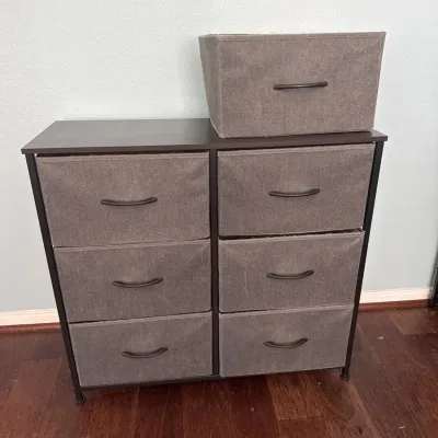 6 Drawer Fabric Dresser