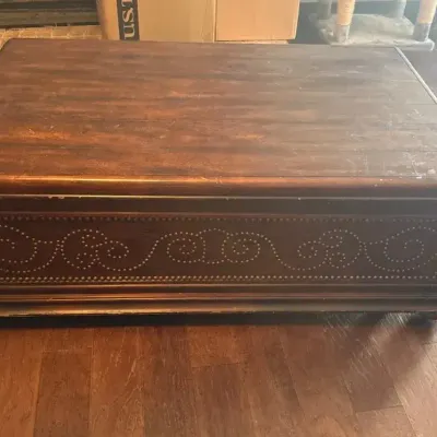 Wood Coffee Table On Wheels 