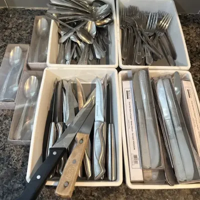 Flatware And Farberware Knives 