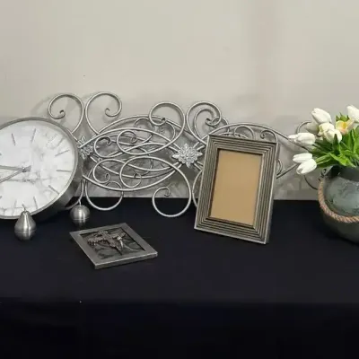 Silver Ornate Decor