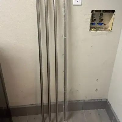 Four Shower Curtain Rods