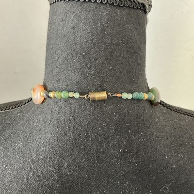 Multicolor Agate Stone Beaded Necklace