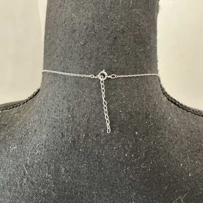 Silver-Tone Clear Rhinestone Y-Drop Statement Necklace