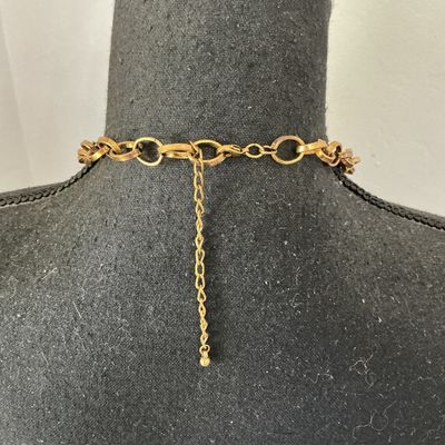 Vintage Style Gold-Tone Butterfly & Pearl Charm Necklace