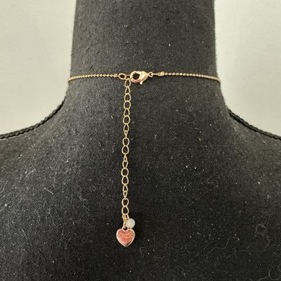 Betsey Johnson Iridescent Rhinestone Flower Pendant Necklace