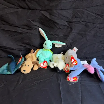 Vintage Ty Teenie Beanie Babies Plush Toy Lot of 6
