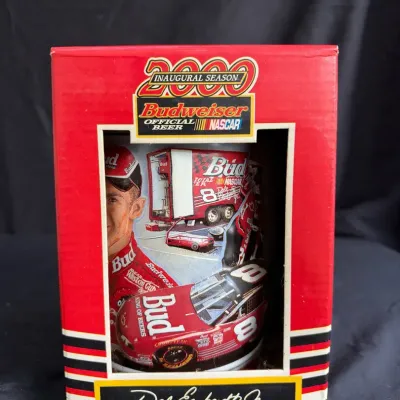 Dale Earnhardt Jr 2000 Inaugural Season Budweiser Beer Stein NIB with Box #8 NASCAR