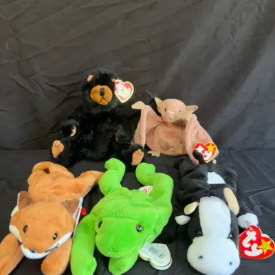 Lot of 5 Vintage Ty Beanie Babies – Retired Classics