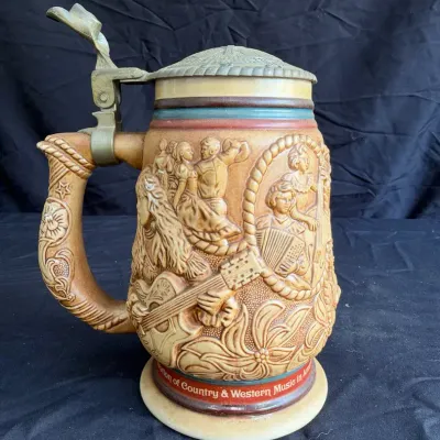 Vintage 1994 Avon "Country & Western Music" Beer Stein 