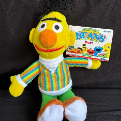 Vintage 1997 Tyco Sesame Street Beans Bert Plush Bean Bag