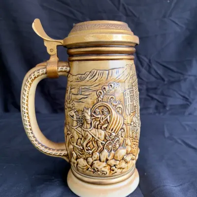 Vintage 1987 Avon "The Gold Rush" Collectible Beer Stein